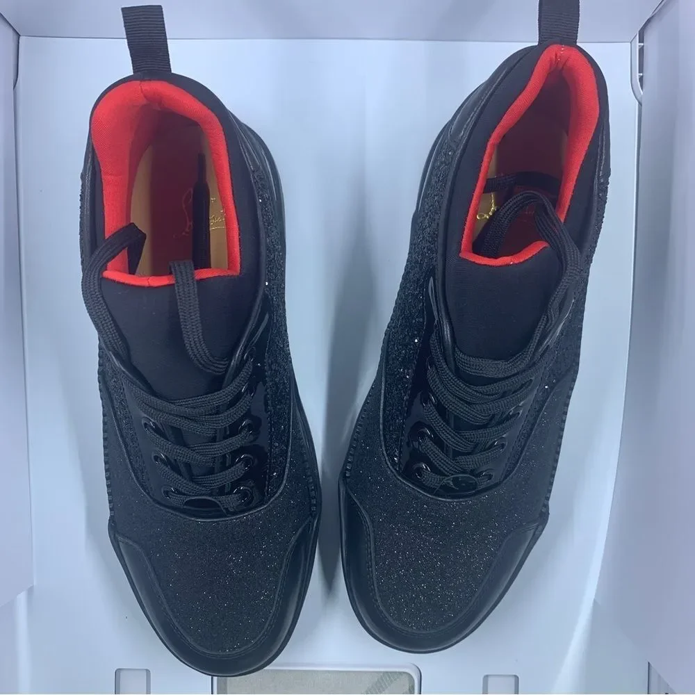 🔥Fashion glitter sneakers with red bottom